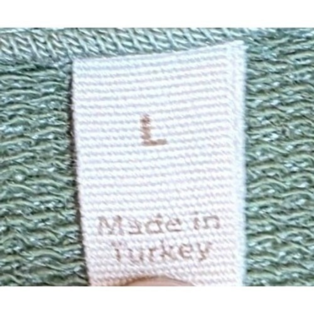 Soft Surroundings Sage Green Henley Pullover Tunic Sweatshirt Pockets Womens L‎ - Picture 5 of 9